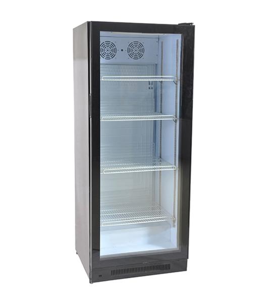 330L single glass door upright beverage showcase super market beverage cooler