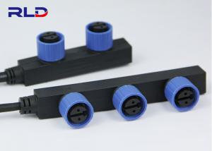 Quality 2Pin F Type Waterproof Cable Splitter Connector M15 Male Female Connector wholesale