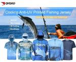 Long Sleeve Custom Fishing Jerseys Lightweighted High Elasticity Keep Warm