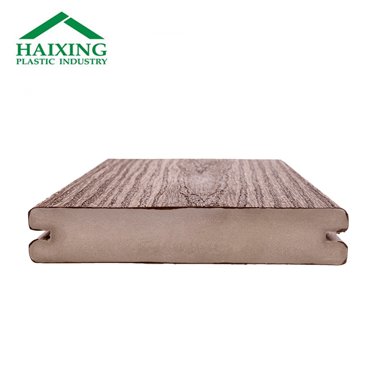 2.5m/3.3m Width WPC/PVC Decking Panel Wood Flooring No Screw CE Anti-UV for Long-term