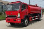 4x2 8000L Water Tank Fire Truck 118KW For Fire Fighting Emergency Rescue