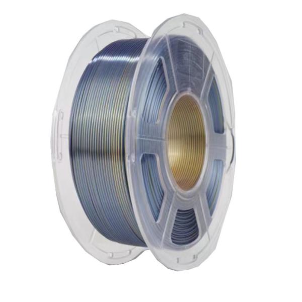 Dual Color Black Gold Silk Filament PLA Professional 3D Printer Toughness