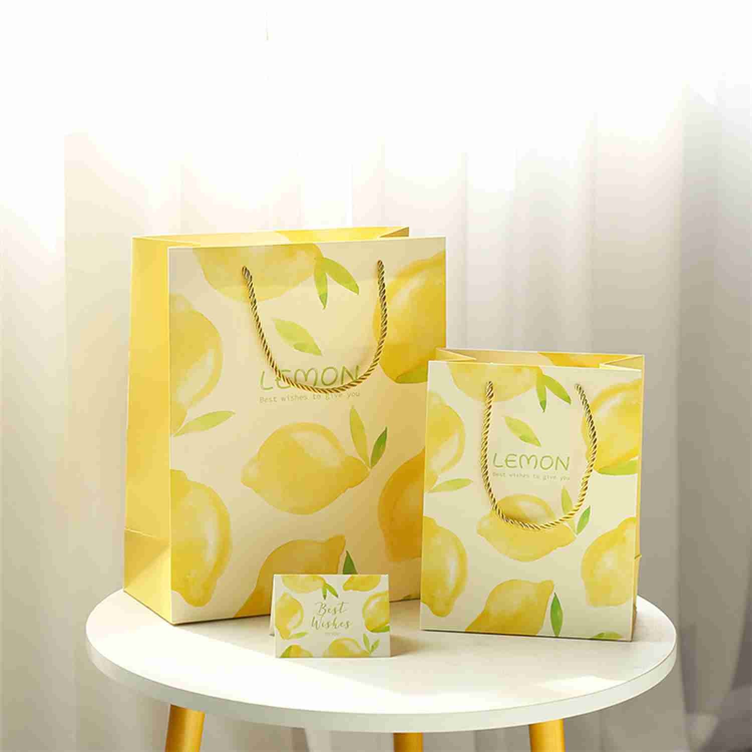 High End Customized Favor Fruie Printing Gift Bags For Shopping