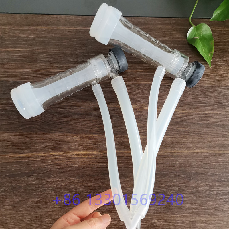 Goating Milking Machine Parts Milk Cluster Assembly With Silicone Liner And Direct Connection