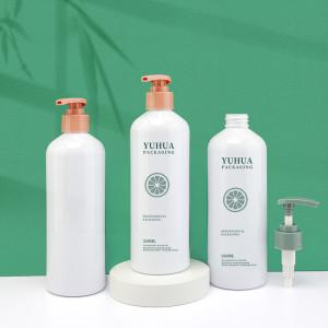 Quality Clear 550ML Cosmetic Plastic Packaging Bottles Silk Screen Printing wholesale