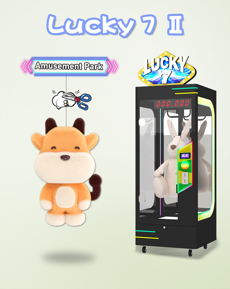 Big Toy Crane Cut The Rope Scissors Game Machine Pink Date Gift Game Cut Prize Machine