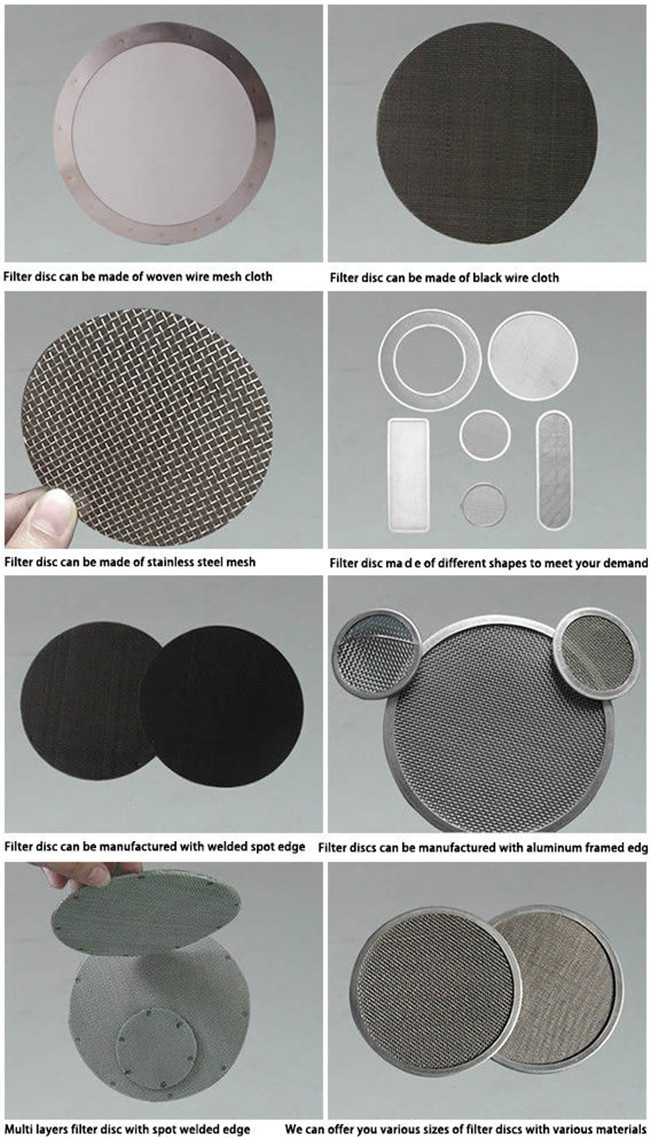 Customize Metal Porous 20mm Stainless Steel Filter Disc