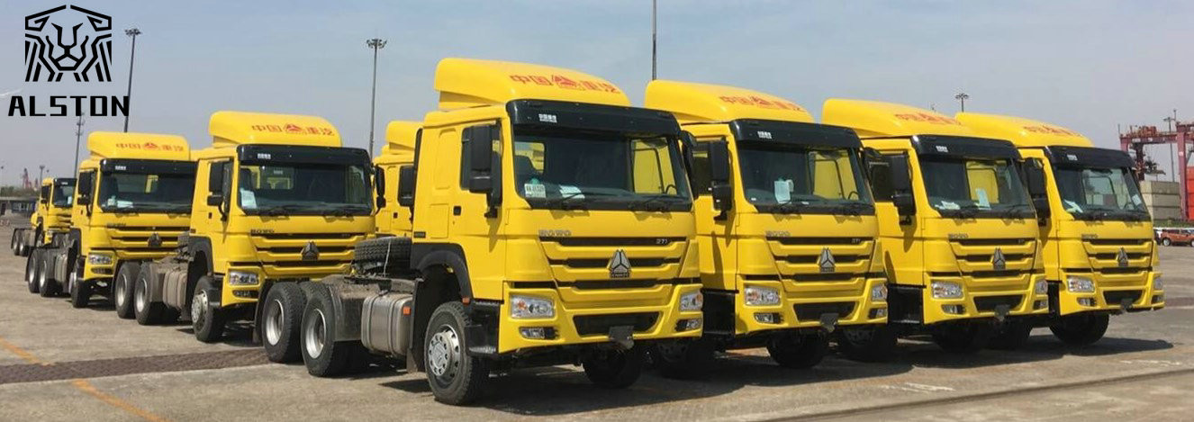 Fairly Used Howo Trucks 6x4 6x6 8x4 With Compressed Air Brake