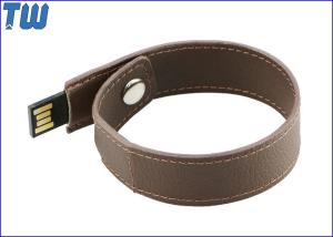 Quality Pure Leather Bracelet Wristband 1GB Thumbdrive Disk Device Customized wholesale