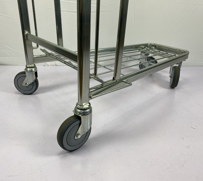 Multipurpose Handcart Heavy Duty Warehouse Trolley 2 Tier Trolley Foldable