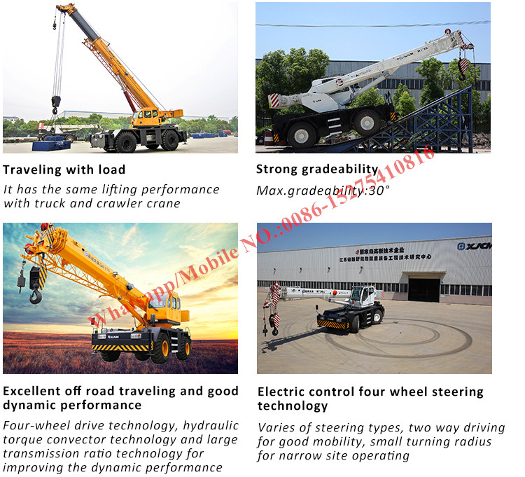 All Wheel Drive 4x4 XCMG Sany 10 Ton RT10 Mobile rough terrain crane telescopic Boom High Cost Effective