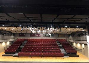 Quality Auditorium Retractable Indoor Bleachers Steel Frame For Gymnasiums Theater Seating wholesale
