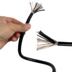 Oil Resistance Bare Copper Braided Wire 22AWG 24AWG Multicore
