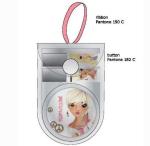 7P 0.2mm Cosmetic Toiletry Bag ECO Heat Seal PVC Button Pouch SGS