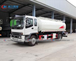 Quality Isuzu FTR 12m3 Oil Transport Fuel Tanker Truck For Southeast Asia South America Market wholesale