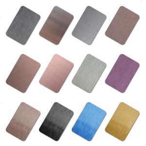 Quality Custom Cut Stainless Steel Plate Brushed 4 Finish No.4 Stainless Steel Sheet Gold Plated wholesale