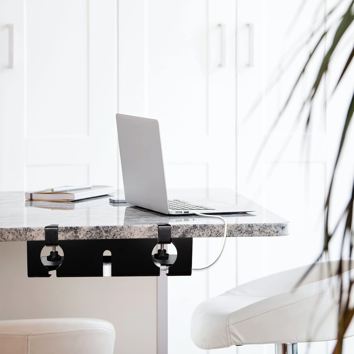 Optimize Your Workplace with our Cable Tray Desk Management Set and Mounting Accessories