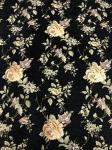 Soft 100 Polyester Fabric Winter Roses Chenille Jacquard 148CM Fabric