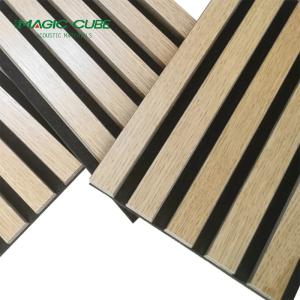 Quality Customized Akupanel Hout Vertical Timber Wooden Slat Wall Panel For Auditorium wholesale
