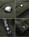 Custom Collar Chaqueta Moto Trench Cagoul Utility Manteau Zipper Male Outerwear