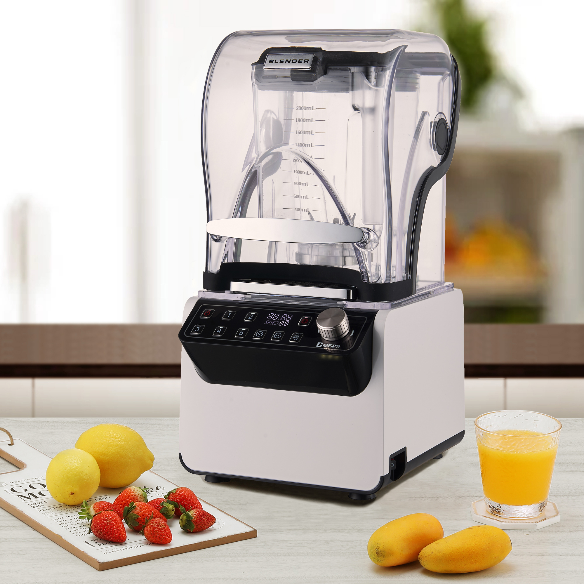 Unbreakable PC Jar Multifunctional Smoothies Blender 2L Commercial Milkshake Machine