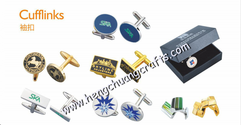 Custom cufflinks/cufflink's box with logo,brass metal cuff links print logo