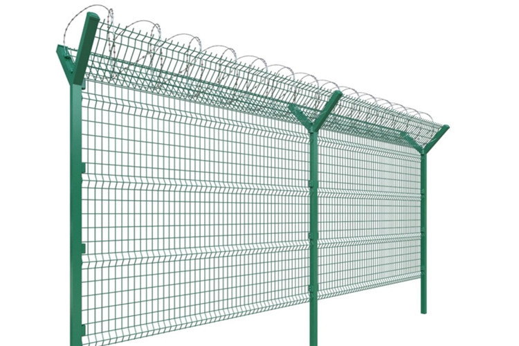 Q195 Or Q235 Prison Barbed Wire Fence Anti Climb Security Fence