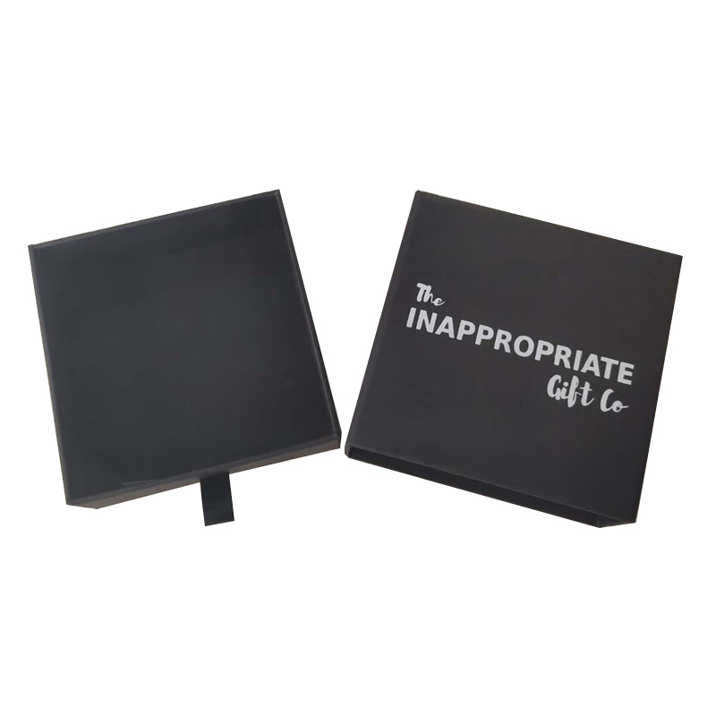 Matte Black Paper Gift Package Box Custom For Jewelry Watch Eyewear