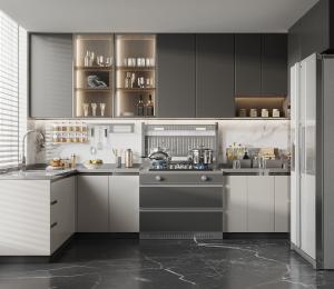 Quality White Pvc Cabinet Apartment Kitchen Cabinets Solid Wood wholesale
