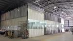 Pvc Curtain Prep Station Galvanized Steel Sheet White Color Painting Military