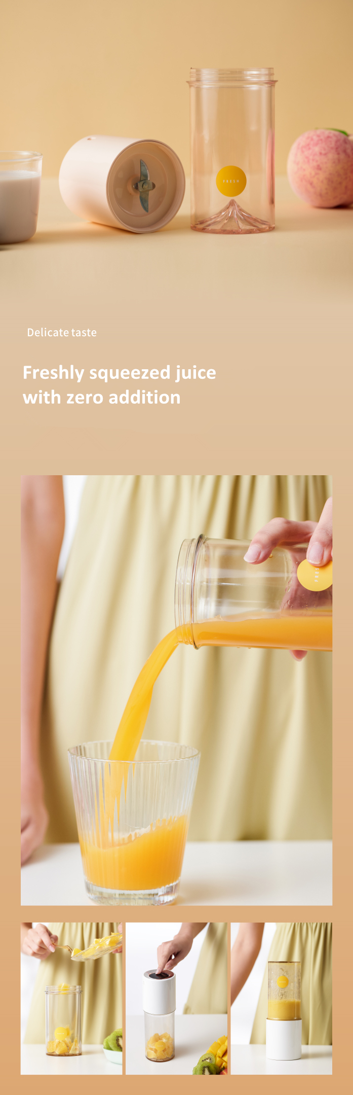 Multi Function Juice Marker Fruit Ice Milk Soothing Mixer 400 ML Mini Portable Blender Electric Juicer Cup