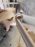 Custom 6 string electric guitar yellow tiger maple veneer rosewood fingerboard