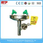 Economical Steel Lab Casework Combined Eye Washer Grey Color Pull Rod
