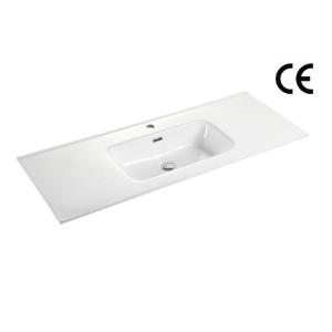 Quality Washroom Vanity Top Bathroom Sink Porcelain Integrated 1210X460X175mm wholesale