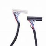 Dielectric Strength ≥1000V/min LVDS Cable Black Flammability Rating UL VW-1
