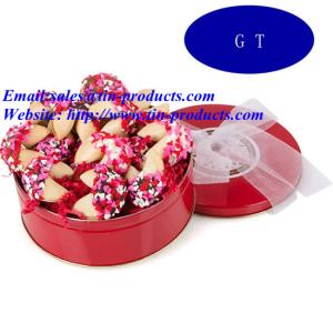 Quality Beautiful and Lovely Promotion Biscuit Tin Box, Metal Biscuit Can, Biscuit Box in China wholesale
