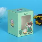 Color printing, window opening, white cardboard packaging box, flip cover,