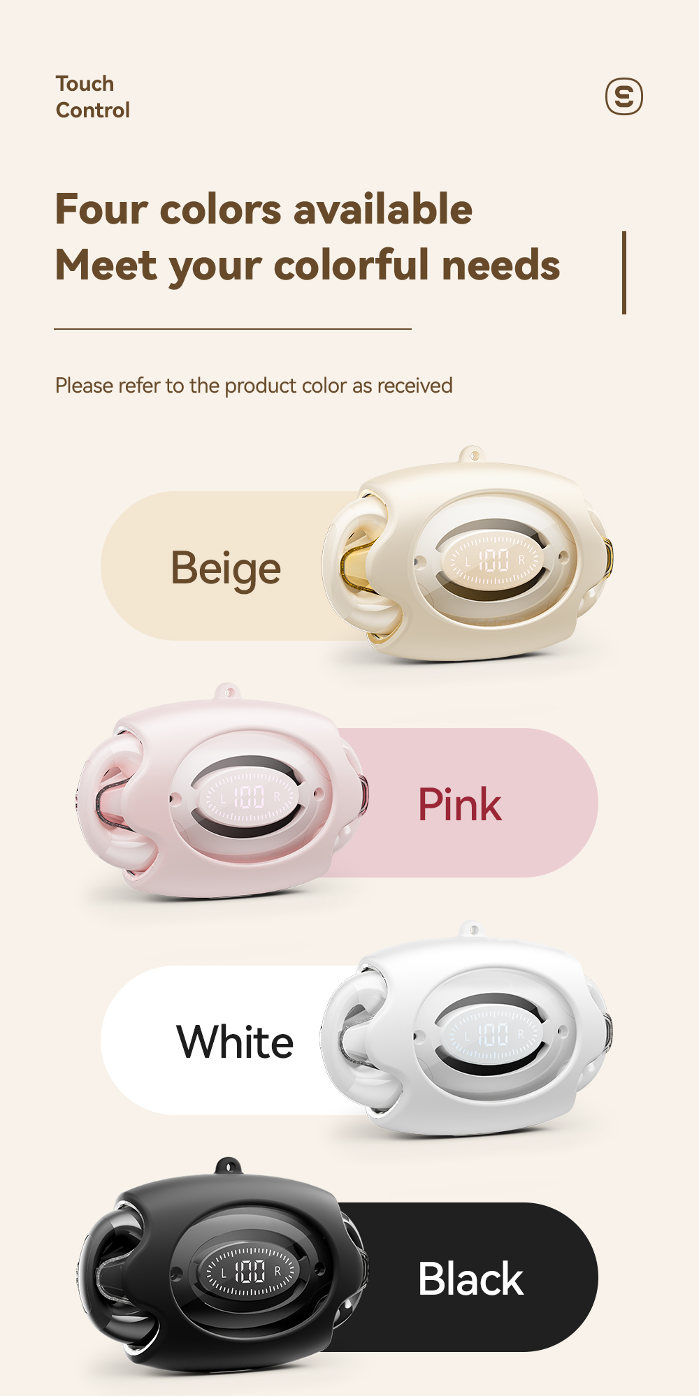 ABS PC TWS BT 5.3 Wireless Earbuds Waterproof Sweat Resistant