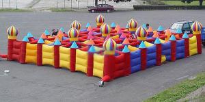 Quality Outdoor Inflatable Maze Games For Outdoor Amusement Park Games wholesale