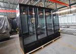 Self Contained Four Door Display Fridge Elegance Black