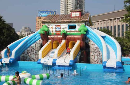 hot custom house inflatable water slide for sale