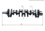 6202-31-1100 6207-31-1110 Excavator Engine Parts Forged Steel Crankshaft 6D155