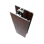 High Strength Wardrobe Aluminium Profile Accessories Wood Finished ISO 9001