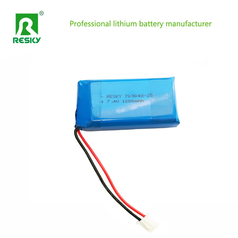 Emergency Light Lithium Polymer Battery Cell 703048-2s 7.4V 1000mAh 7.4wh