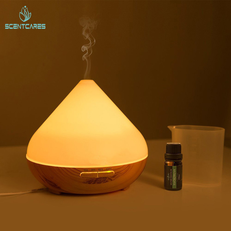Ultrasonic Wood Grain 300ML Essential Oil Diffuser