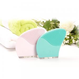 Quality Environmental rechargeable silicone facial cleansing brush vibrating wholesale