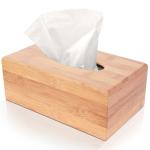 hot selling bamboo tissue paper box with cover for high quality and factory