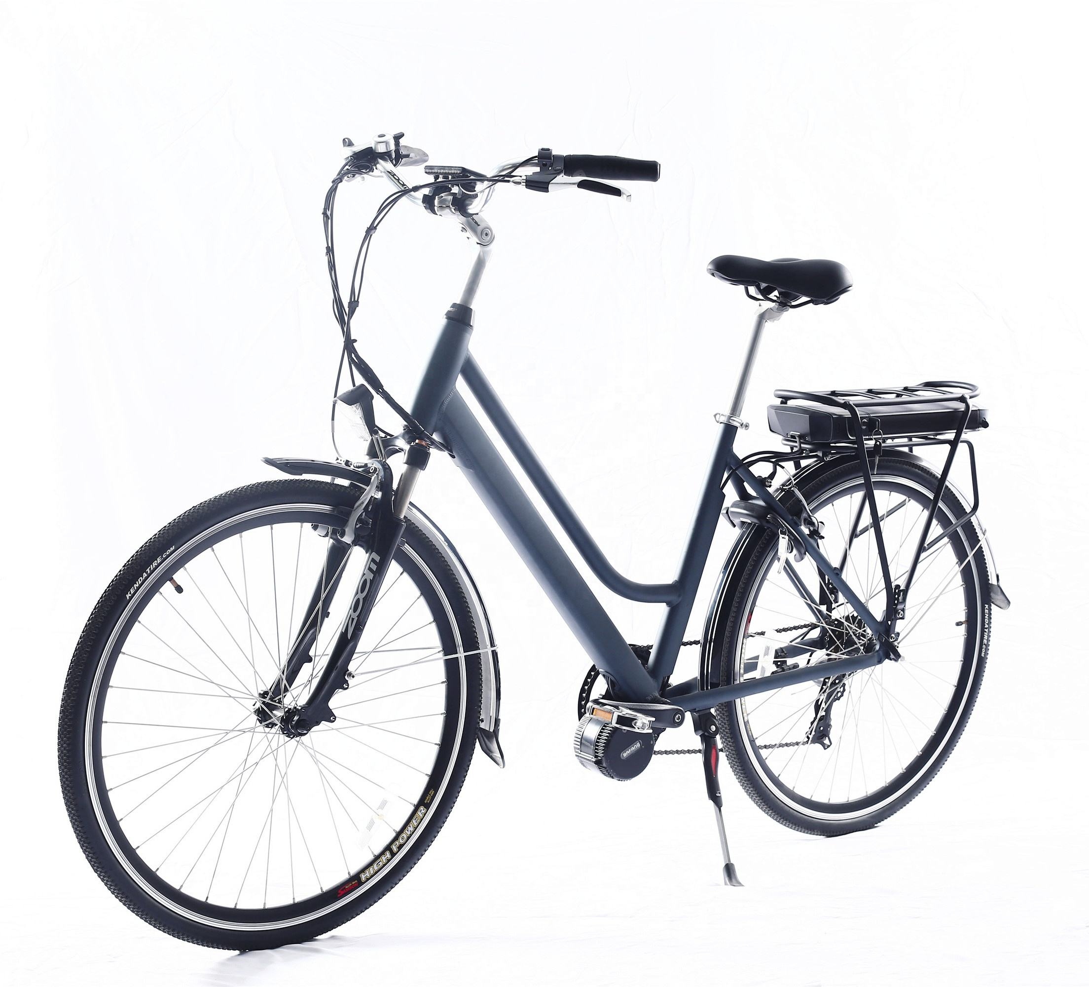 700C 250W Mid Drive Electric Bike 10.4Ah Lithium Battery Electric Bicycles For Adults