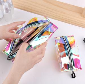 Quality Nylon Zipper PVC Cosmetic Pouch Non Toxic Customized Vivid Printing wholesale