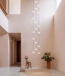 Led staircase chandelier modern living room chandelier hanging designer Villa